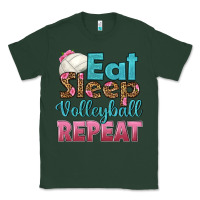 Sports Green eat sleep volleyball repeat Classic Tee - HRA Design Shop