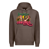 Coffee long live cowgirls Premium Hoodie - NancyCooperArtShop