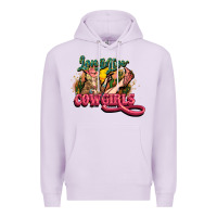 Lilac long live cowgirls Premium Hoodie - NancyCooperArtShop