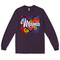 Plum American mama heart Long Sleeve Tee - Neo Western