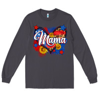 Smoke American mama heart Long Sleeve Tee - Neo Western
