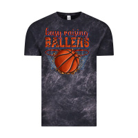 Cloud Black busy raising ballers basketball Vintage Tee - texasbilliewilder