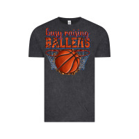 Vintage Black busy raising ballers basketball Vintage Tee - texasbilliewilder
