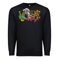 Black Western Love Sheeps Premium Sweatshirt - LillyAllenDesigns