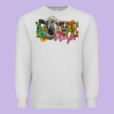 Western Love Sheeps Premium Sweatshirt Designed By Lillyallendesigns