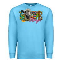 Ocean Blue Western Love Sheeps Premium Sweatshirt - LillyAllenDesigns