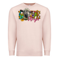 Pale Pink Western Love Sheeps Premium Sweatshirt - LillyAllenDesigns