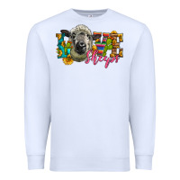 White Western Love Sheeps Premium Sweatshirt - LillyAllenDesigns
