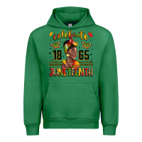 Emerald celebrate 1865 juneteenth with black woman Urban Hoodie - LillyAllenDesigns