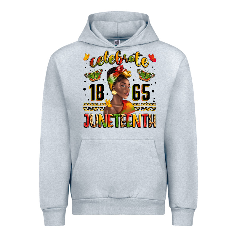 Celebrate 1865 Juneteenth With Black Woman Urban Hoodie by LillyAllenDesigns | Teevron