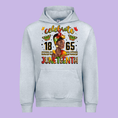 Celebrate 1865 Juneteenth With Black Woman Urban Hoodie Designed By Lillyallendesigns