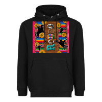 Black rodeo serape leopard glitter Heavyweight Hoodie - Artiststas