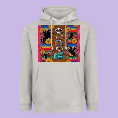 Rodeo Serape Leopard Glitter Heavyweight Hoodie Designed By Artiststas