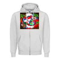 Dove Grey dominican republic  leopard Zipper Hoodie - AdoDesignShop