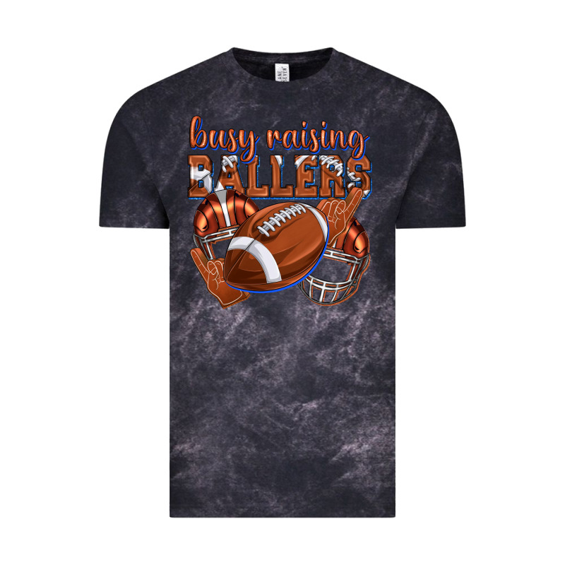 Busy Raising Ballers Football Vintage Tee by texasbilliewilder | Teevron