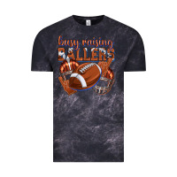 Cloud Black busy raising ballers football Vintage Tee - texasbilliewilder