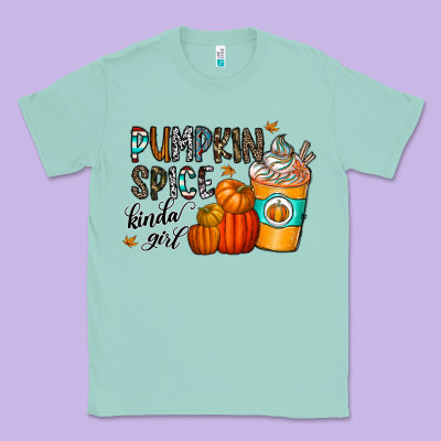 Pumpkin Spice Kinda Girl Classic Tee Designed By Cowhidedigitalart