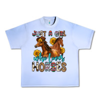 Grape Ice just a girl who loves horses Urban Heavy Tee - Zillion Design Studio