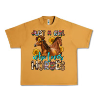 Peanut Butter just a girl who loves horses Urban Heavy Tee - Zillion Design Studio