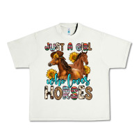 Pistachio just a girl who loves horses Urban Heavy Tee - Zillion Design Studio