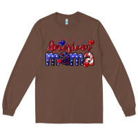 Chestnut American Mama 4th of july Long Sleeve Tee - CowGirlArtShop