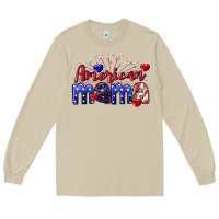 Mushroom American Mama 4th of july Long Sleeve Tee - CowGirlArtShop