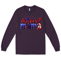 Plum American Mama 4th of july Long Sleeve Tee - CowGirlArtShop