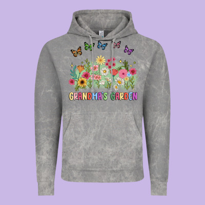 Grandma Garden Birth Month Flower Vintage Hoodie Designed By Jahusdesignshop