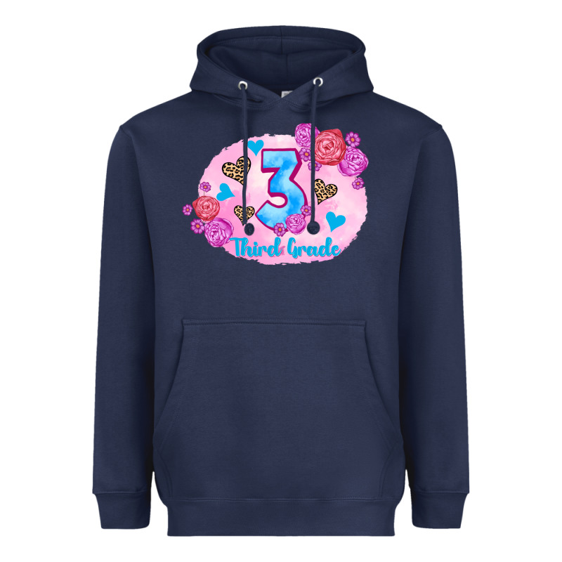 Back To School Flowers Third Grade 3200x2400 Heavyweight Hoodie by AdoDesignShop | Teevron