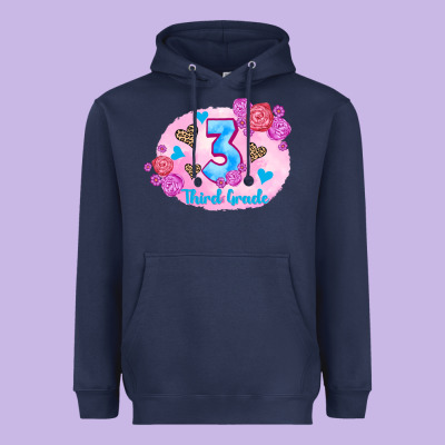 Back To School Flowers Third Grade 3200x2400 Heavyweight Hoodie Designed By Adodesignshop