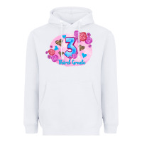 White back to school flowers third grade 3200x2400 Heavyweight Hoodie - AdoDesignShop