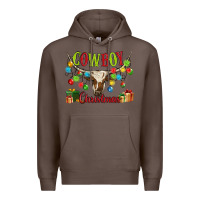 Coffee cowboy christmas Premium Hoodie - MaliasSmallBusiness