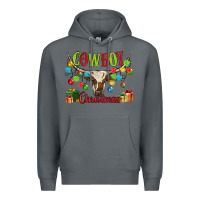 Rock cowboy christmas Premium Hoodie - MaliasSmallBusiness