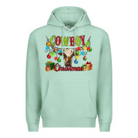 Seafoam cowboy christmas Premium Hoodie - MaliasSmallBusiness
