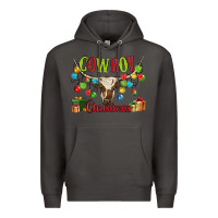 Smoke cowboy christmas Premium Hoodie - MaliasSmallBusiness