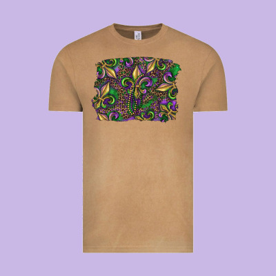 Vintage Tee Mardi Gras Fleur De Lis