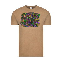 Vintage Coffee Mardi Gras Fleur De Lis Vintage Tee - RanaPortraitStore