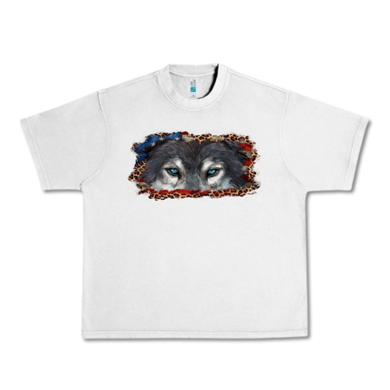 Wolf Eyes American Flag Urban Heavy Tee by RanaPortraitStore | Teevron