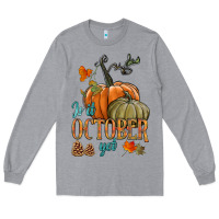 Heather Grey is it october yet Long Sleeve Tee - HRA Design Shop