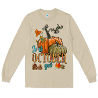 Mushroom is it october yet Long Sleeve Tee - HRA Design Shop