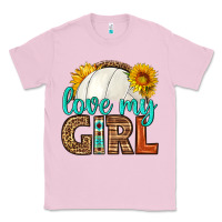 Bubblegum Pink love my girl volleyball Classic Tee - HRA Design Shop