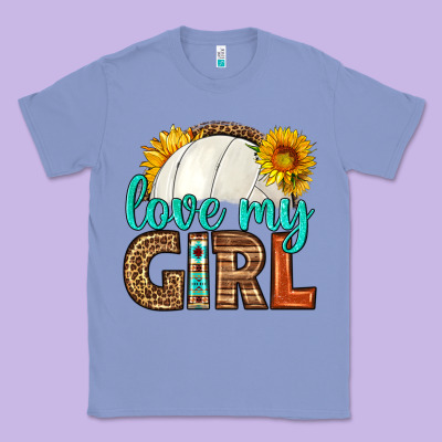 Love My Girl Volleyball Classic Tee Designed By Hra Design Shop