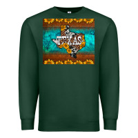 Sports Green sunflowers cowhide leopard texas map Premium Sweatshirt - BarkalooDesign