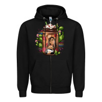 Black mexican coffee cup cactus Zipper Hoodie - JahusDesignShop