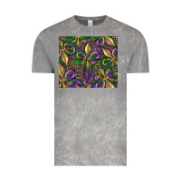 Cloud Rock mardi gras fleur de lis Vintage Tee - RanaPortraitStore