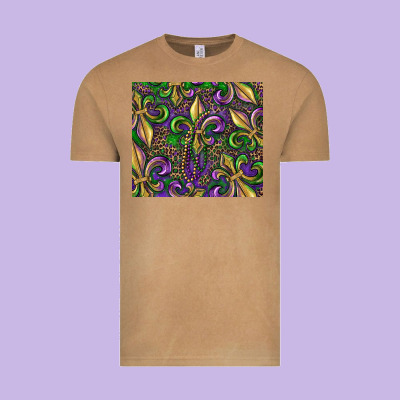 Vintage Tee mardi gras fleur de lis