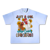 Grape Ice just a girl who loves chickens Urban Heavy Tee - Zillion Design Studio
