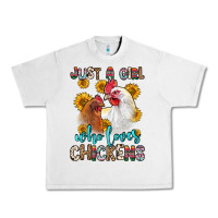 Lunar Rock just a girl who loves chickens Urban Heavy Tee - Zillion Design Studio