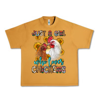 Peanut Butter just a girl who loves chickens Urban Heavy Tee - Zillion Design Studio