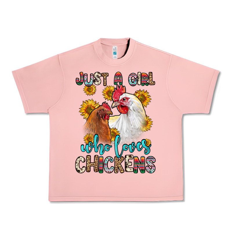 Just A Girl Who Loves Chickens Urban Heavy Tee by Zillion Design Studio | Teevron